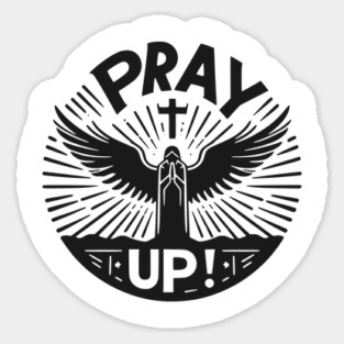 Pray Up Magnet