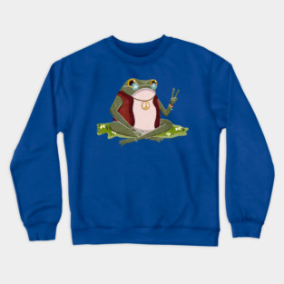 Hippie Frogson the Frog Crewneck Sweatshirt