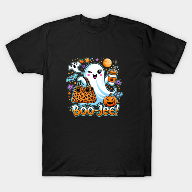 Funny Halloween Ghost Boo jee, Pumpkin T-Shirt by logiamerch