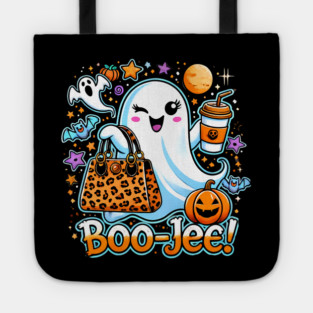 Funny Halloween Ghost Boo jee, Pumpkin Tote