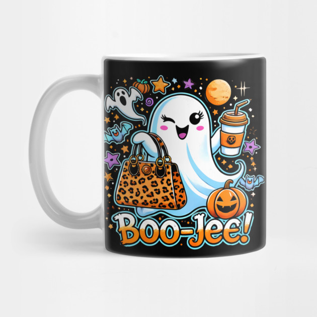 Funny Halloween Ghost Boo jee, Pumpkin by logiamerch