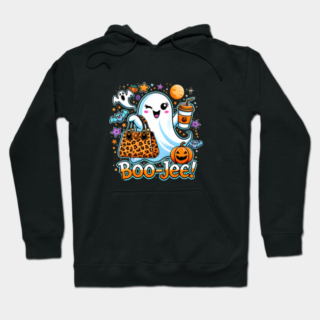 Funny Halloween Ghost Boo jee, Pumpkin Hoodie by logiamerch