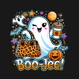 Funny Halloween Ghost Boo jee, Pumpkin T-Shirt