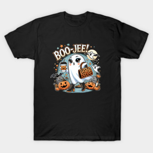 Funny Halloween Ghost Boo jee, Pumpkin T-Shirt