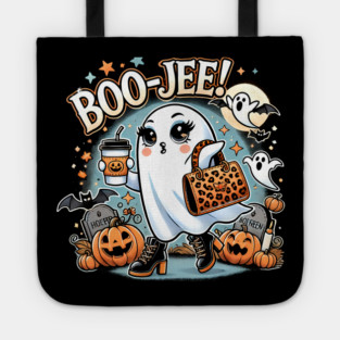 Funny Halloween Ghost Boo jee, Pumpkin Tote