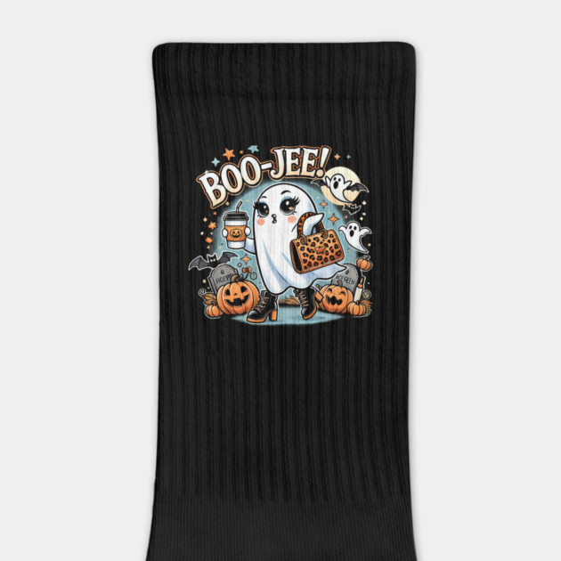 Funny Halloween Ghost Boo jee, Pumpkin by logiamerch