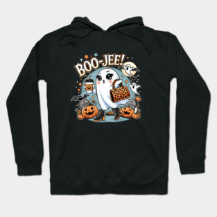 Funny Halloween Ghost Boo jee, Pumpkin Hoodie
