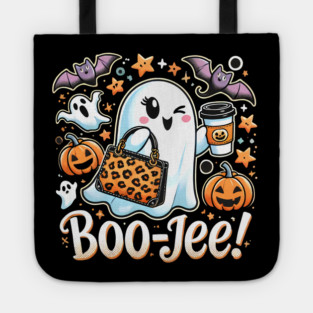 Funny Halloween Ghost Boo jee, Pumpkin Tote