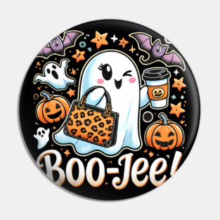 Funny Halloween Ghost Boo jee, Pumpkin Pin