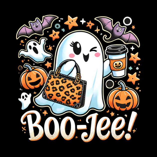 Funny Halloween Ghost Boo jee, Pumpkin by logiamerch