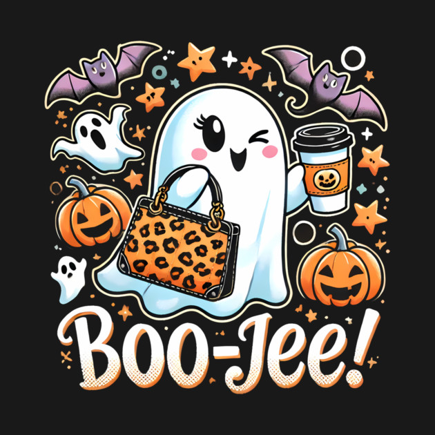Funny Halloween Ghost Boo jee, Pumpkin by logiamerch