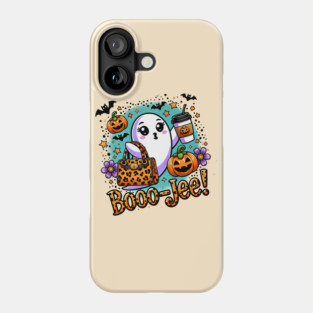Funny Halloween Ghost Boo jee, Pumpkin Phone Case