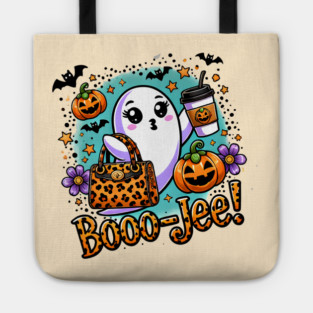 Funny Halloween Ghost Boo jee, Pumpkin Tote
