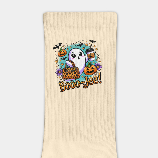 Funny Halloween Ghost Boo jee, Pumpkin by logiamerch