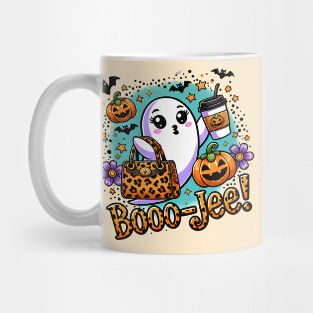 Funny Halloween Ghost Boo jee, Pumpkin by logiamerch