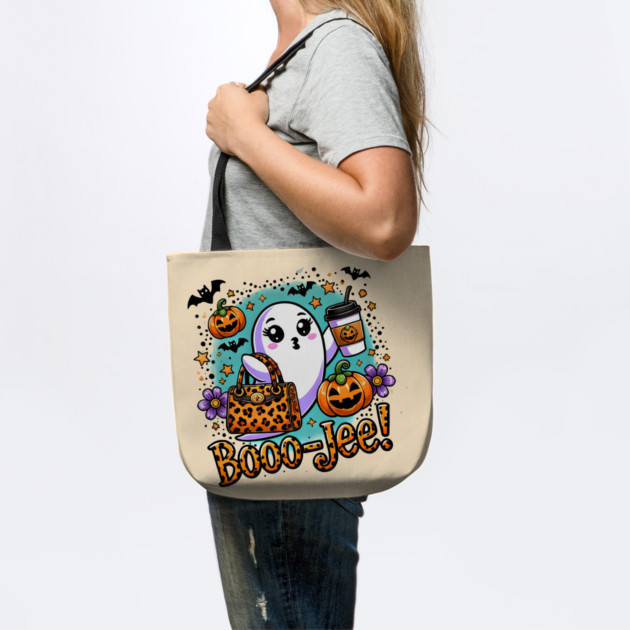 Funny Halloween Ghost Boo jee, Pumpkin by logiamerch