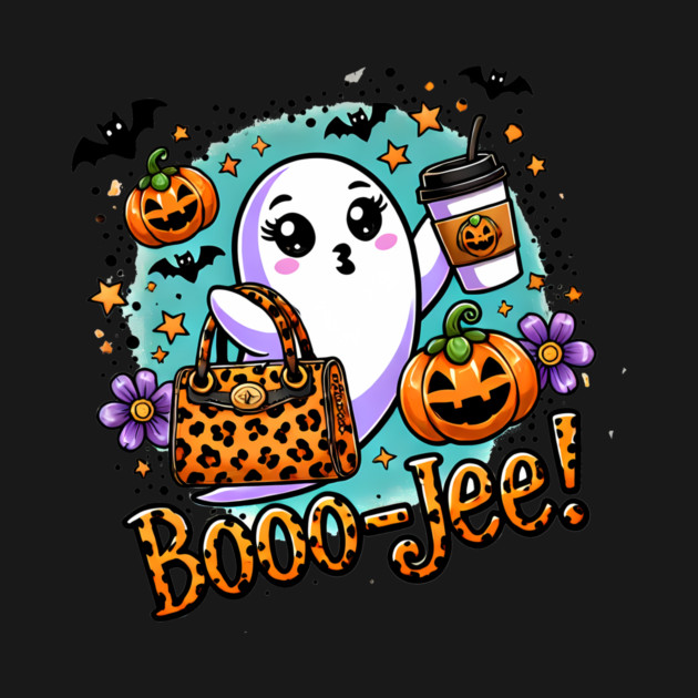 Funny Halloween Ghost Boo jee, Pumpkin by logiamerch