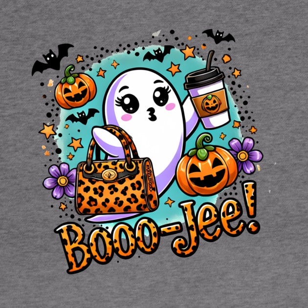 Funny Halloween Ghost Boo jee, Pumpkin by logiamerch