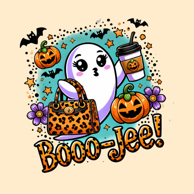 Funny Halloween Ghost Boo jee, Pumpkin by logiamerch