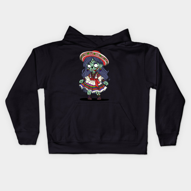 Cute Peruvian Zombie Kids Hoodie by H. R. Sinclair