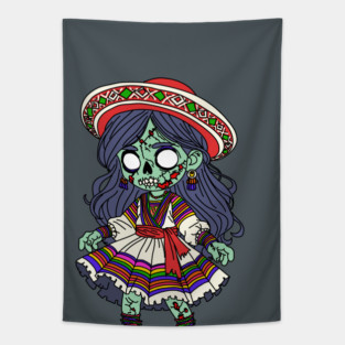 Cute Peruvian Zombie Tapestry