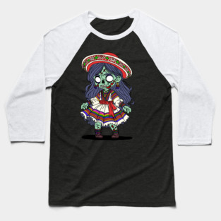 Cute Peruvian Zombie Baseball T-Shirt