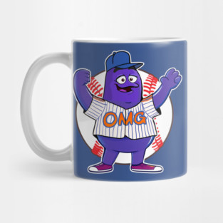 Grimace Mets OMG Baseball Mug