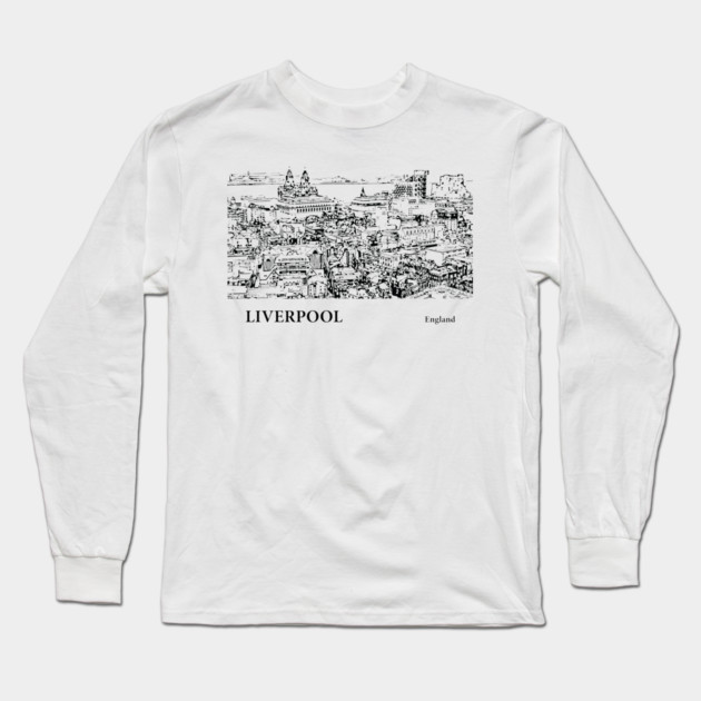 Liverpool England Long Sleeve T-Shirt by Lakeric