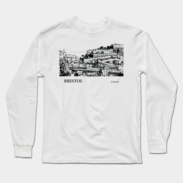 Bristol England Long Sleeve T-Shirt by Lakeric