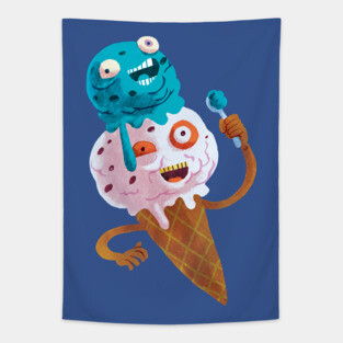 Crazy Ice Cream Tapestry