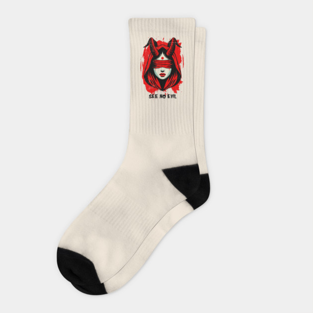 SEE NO EVIL Socks by artslaves