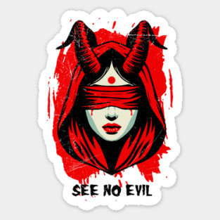 SEE NO EVIL Sticker
