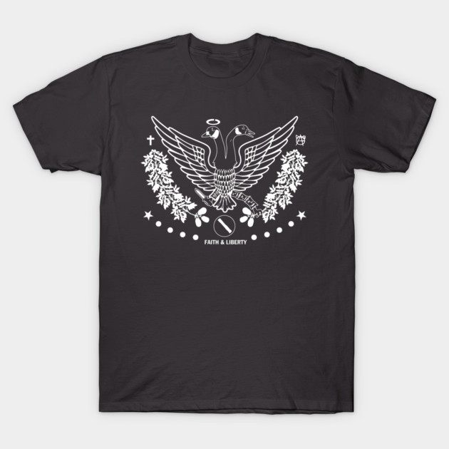 Faith & Liberty White Logo ALT T-Shirt by Faith &amp; Liberty Merch