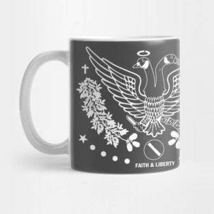 Faith & Liberty White Logo ALT Mug
