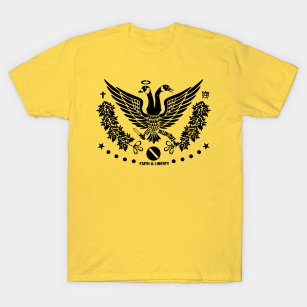 Faith & Liberty Black Logo ALT T-Shirt by Faith &amp; Liberty Merch