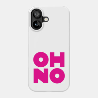 OH NO Geometric Magenta Block Phone Case