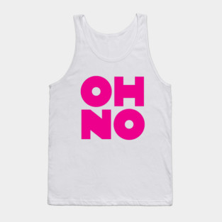 OH NO Geometric Magenta Block Tank Top