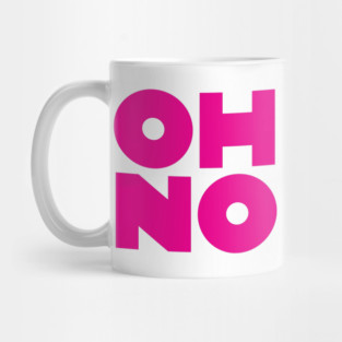 OH NO Geometric Magenta Block Mug