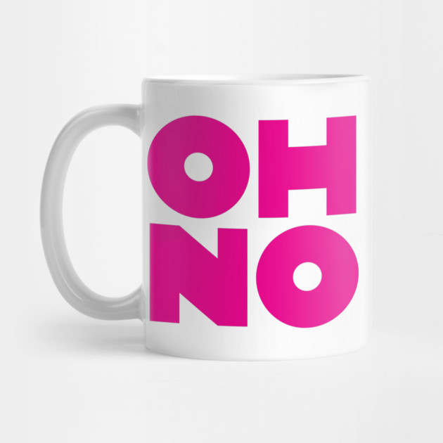 OH NO Geometric Magenta Block by Butter Creative