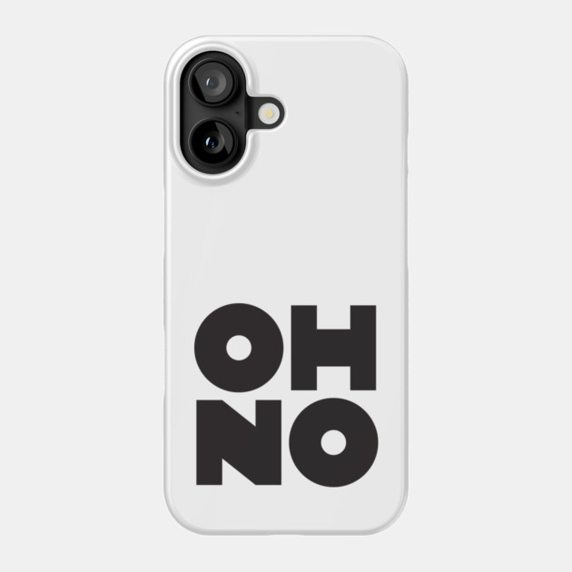 OH NO Geometric Block Phone Case by Butter Creative
