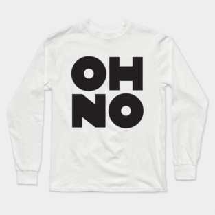 OH NO Geometric Block Long Sleeve T-Shirt