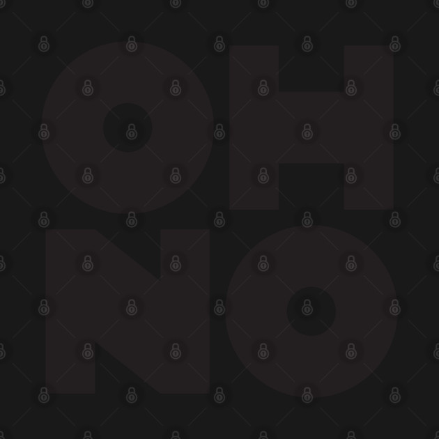 OH NO Geometric Block by Butter Creative