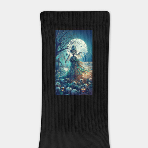 Beautiful Skeleton in Graveyard by HolidayBug