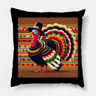 Happy Thanksgiving Turkey Pillow