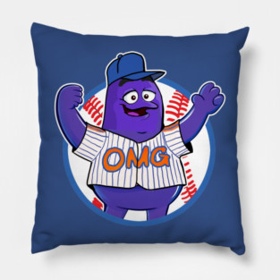 Mets OMG Grimace Pillow