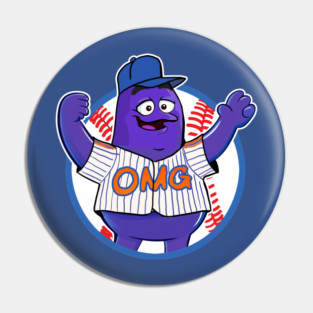Mets OMG Grimace Pin