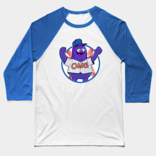 Mets OMG Grimace Baseball T-Shirt