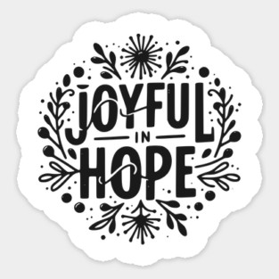 Joyful in Hope Sticker