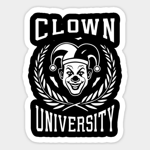 Clown University Student College Humor Magnet by Anticorporati