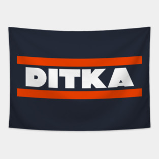 1985 Epic Mike Ditka Striped Sweater Tapestry